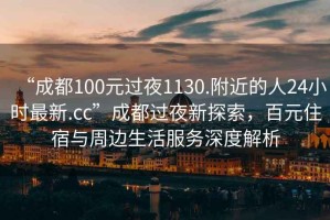 “成都100元過夜1130.附近的人24小時最新.cc”成都過夜新探索，百元住宿與周邊生活服務(wù)深度解析