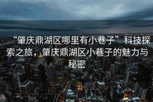“肇慶鼎湖區(qū)哪里有小巷子”科技探索之旅，肇慶鼎湖區(qū)小巷子的魅力與秘密