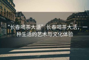 “長(zhǎng)春喝茶大活”長(zhǎng)春喝茶大活，一種生活的藝術(shù)與文化體驗(yàn)