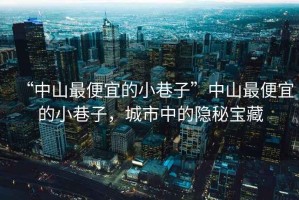 “中山最便宜的小巷子”中山最便宜的小巷子，城市中的隱秘寶藏
