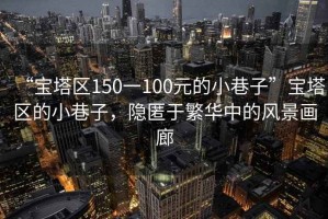 “寶塔區(qū)150一100元的小巷子”寶塔區(qū)的小巷子，隱匿于繁華中的風(fēng)景畫廊