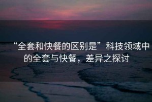 “全套和快餐的區(qū)別是”科技領(lǐng)域中的全套與快餐，差異之探討