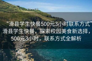 “滑縣學(xué)生快餐500元3小時(shí)聯(lián)系方式”滑縣學(xué)生快餐，探索校園美食新選擇，500元3小時(shí)，聯(lián)系方式全解析