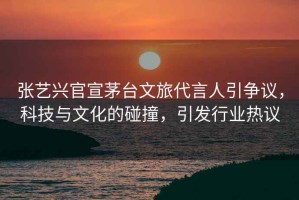 張藝興官宣茅臺(tái)文旅代言人引爭(zhēng)議，科技與文化的碰撞，引發(fā)行業(yè)熱議