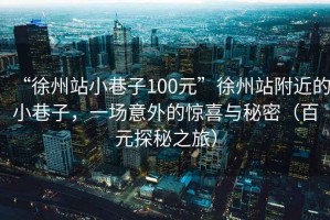 “徐州站小巷子100元”徐州站附近的小巷子，一場意外的驚喜與秘密（百元探秘之旅）