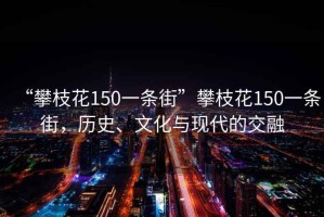“攀枝花150一條街”攀枝花150一條街，歷史、文化與現(xiàn)代的交融