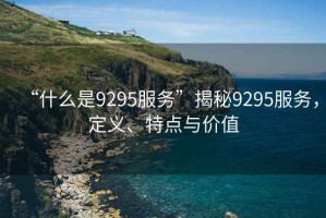 “什么是9295服務(wù)”揭秘9295服務(wù)，定義、特點(diǎn)與價(jià)值