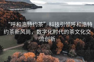 “呼和浩特約茶”科技引領(lǐng)呼和浩特約茶新風(fēng)尚，數(shù)字化時(shí)代的茶文化交流創(chuàng)新