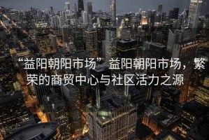 “益陽朝陽市場”益陽朝陽市場，繁榮的商貿(mào)中心與社區(qū)活力之源