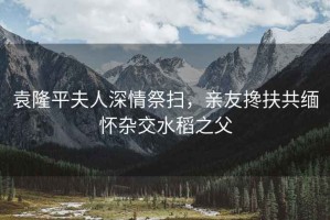 袁隆平夫人深情祭掃，親友攙扶共緬懷雜交水稻之父