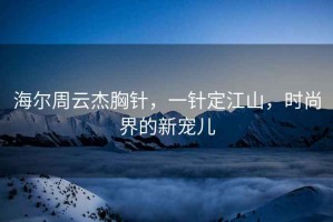 海爾周云杰胸針，一針定江山，時尚界的新寵兒