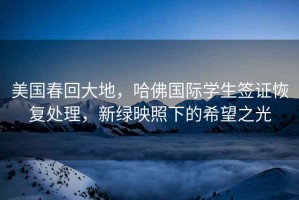 美國(guó)春回大地，哈佛國(guó)際學(xué)生簽證恢復(fù)處理，新綠映照下的希望之光