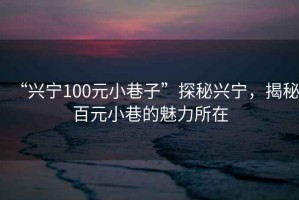 “興寧100元小巷子”探秘興寧，揭秘百元小巷的魅力所在