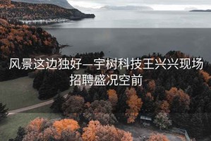 風景這邊獨好—宇樹科技王興興現(xiàn)場招聘盛況空前
