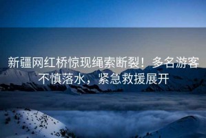 新疆網(wǎng)紅橋驚現(xiàn)繩索斷裂！多名游客不慎落水，緊急救援展開