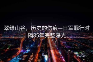 翠綠山谷，歷史的傷痕—日軍罪行時隔85年完整曝光