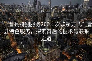 “曹縣特別服務(wù)200一次聯(lián)系方式”曹縣特色服務(wù)，探索背后的技術(shù)與聯(lián)系之道
