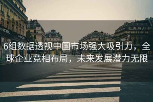 6組數(shù)據(jù)透視中國市場強大吸引力，全球企業(yè)競相布局，未來發(fā)展?jié)摿o限