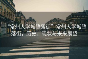 “常州大學(xué)城墮落街”常州大學(xué)城墮落街，歷史、現(xiàn)狀與未來展望