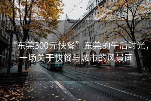 “東莞300元快餐”東莞的午后時光，一場關于快餐與城市的風景畫