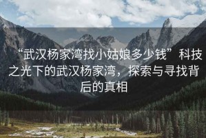 “武漢楊家灣找小姑娘多少錢”科技之光下的武漢楊家灣，探索與尋找背后的真相
