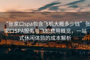 “張家口spa包含飛機大概多少錢”張家口SPA服務(wù)與飛機費用概覽，一站式休閑體驗的成本解析