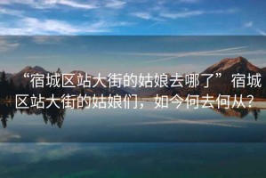 “宿城區(qū)站大街的姑娘去哪了”宿城區(qū)站大街的姑娘們，如今何去何從？