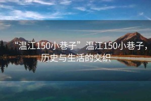 “溫江150小巷子”溫江150小巷子，歷史與生活的交織