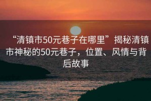 “清鎮(zhèn)市50元巷子在哪里”揭秘清鎮(zhèn)市神秘的50元巷子，位置、風情與背后故事