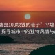 “平塘縣100塊錢的巷子”平塘縣百元巷，探尋城市中的獨(dú)特風(fēng)情與故事