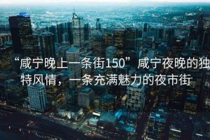 “咸寧晚上一條街150”咸寧夜晚的獨(dú)特風(fēng)情，一條充滿魅力的夜市街