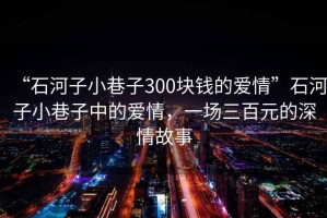 “石河子小巷子300塊錢(qián)的愛(ài)情”石河子小巷子中的愛(ài)情，一場(chǎng)三百元的深情故事