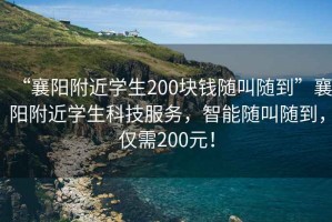 “襄陽附近學(xué)生200塊錢隨叫隨到”襄陽附近學(xué)生科技服務(wù)，智能隨叫隨到，僅需200元！