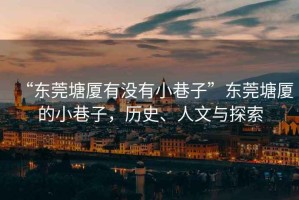 “東莞塘廈有沒(méi)有小巷子”東莞塘廈的小巷子，歷史、人文與探索
