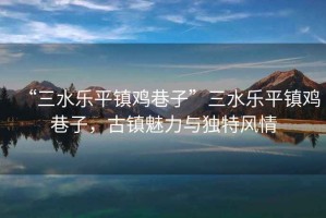 “三水樂平鎮(zhèn)雞巷子”三水樂平鎮(zhèn)雞巷子，古鎮(zhèn)魅力與獨(dú)特風(fēng)情