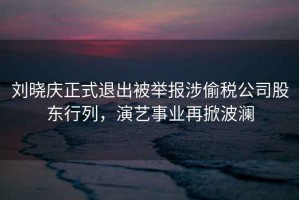 劉曉慶正式退出被舉報(bào)涉偷稅公司股東行列，演藝事業(yè)再掀波瀾