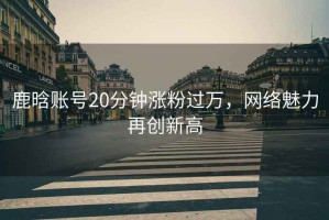 鹿晗賬號(hào)20分鐘漲粉過萬，網(wǎng)絡(luò)魅力再創(chuàng)新高