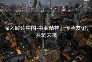 深入解讀中國-中亞精神，傳承友誼，共筑未來