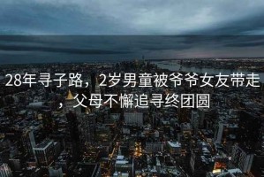 28年尋子路，2歲男童被爺爺女友帶走，父母不懈追尋終團(tuán)圓