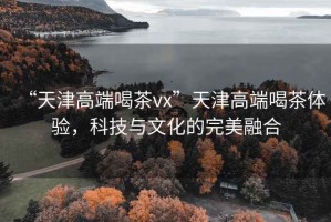 “天津高端喝茶vx”天津高端喝茶體驗(yàn)，科技與文化的完美融合