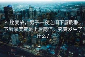 神秘變故，男子一夜之間下唇膨脹，下唇厚度竟是上唇兩倍，究竟發(fā)生了什么？