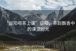 “益陽(yáng)喝茶上課”益陽(yáng)，茶韻飄香中的課堂時(shí)光