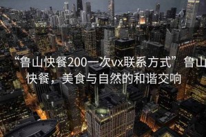 “魯山快餐200一次vx聯(lián)系方式”魯山快餐，美食與自然的和諧交響