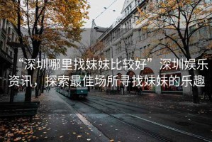 “深圳哪里找妹妹比較好”深圳娛樂資訊，探索最佳場所尋找妹妹的樂趣