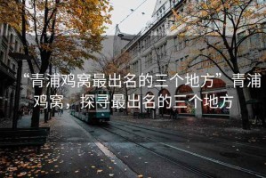 “青浦雞窩最出名的三個(gè)地方”青浦雞窩，探尋最出名的三個(gè)地方