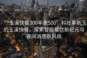 “玉溪快餐300半夜500”科技革新下的玉溪快餐，探索智能餐飲新紀(jì)元與夜間消費(fèi)新風(fēng)尚