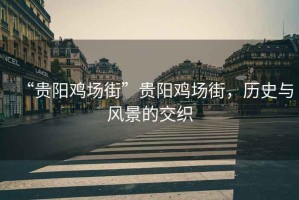 “貴陽雞場街”貴陽雞場街，歷史與風(fēng)景的交織