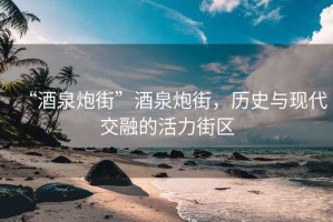 “酒泉炮街”酒泉炮街，歷史與現(xiàn)代交融的活力街區(qū)