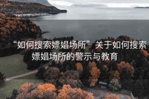 “如何搜索嫖娼場所”關(guān)于如何搜索嫖娼場所的警示與教育