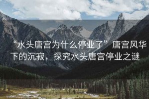“水頭唐宮為什么停業(yè)了”唐宮風(fēng)華下的沉寂，探究水頭唐宮停業(yè)之謎